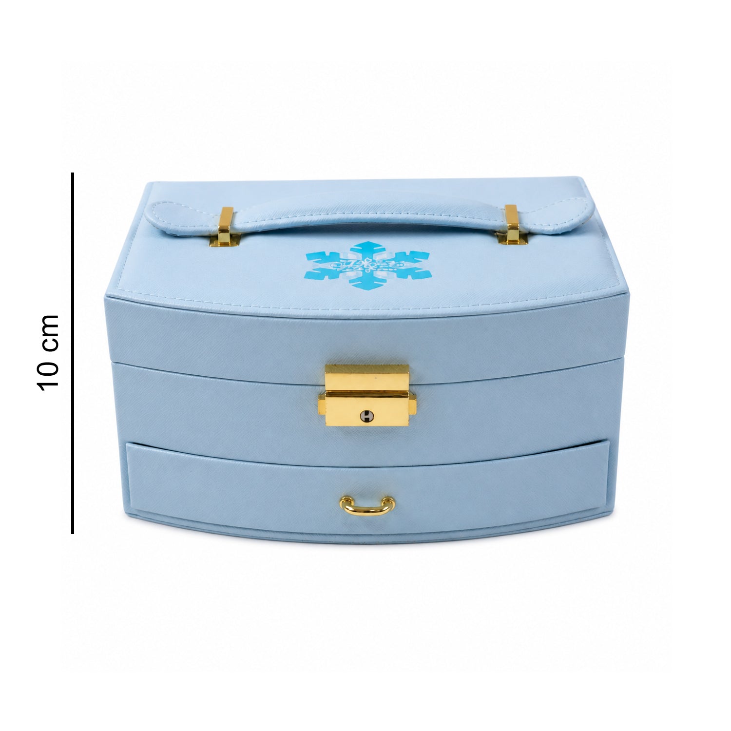 Jewelry box with drawer detail and layered compartments in India