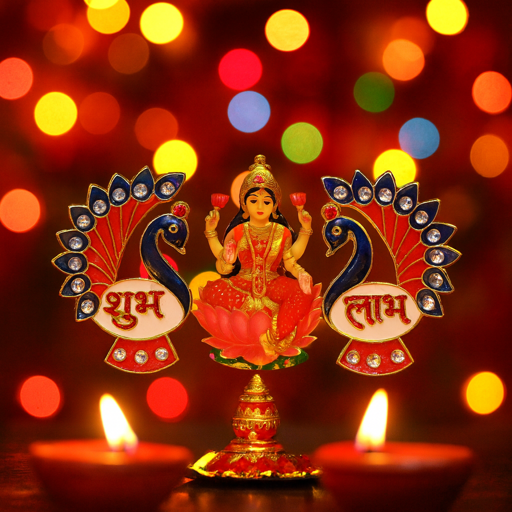 Close-up of sparkling stones on Peacock Wall Hanging for traditional decor