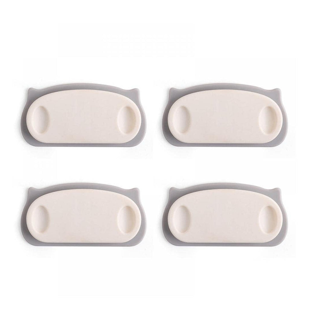Set of pig plug cable holder clips with self-adhesive pads