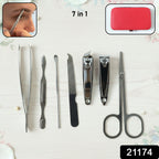 Nail care tool set neatly organized in a compact case for easy carrying