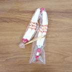 Decorative Indian pooja gajra garland with traditional design