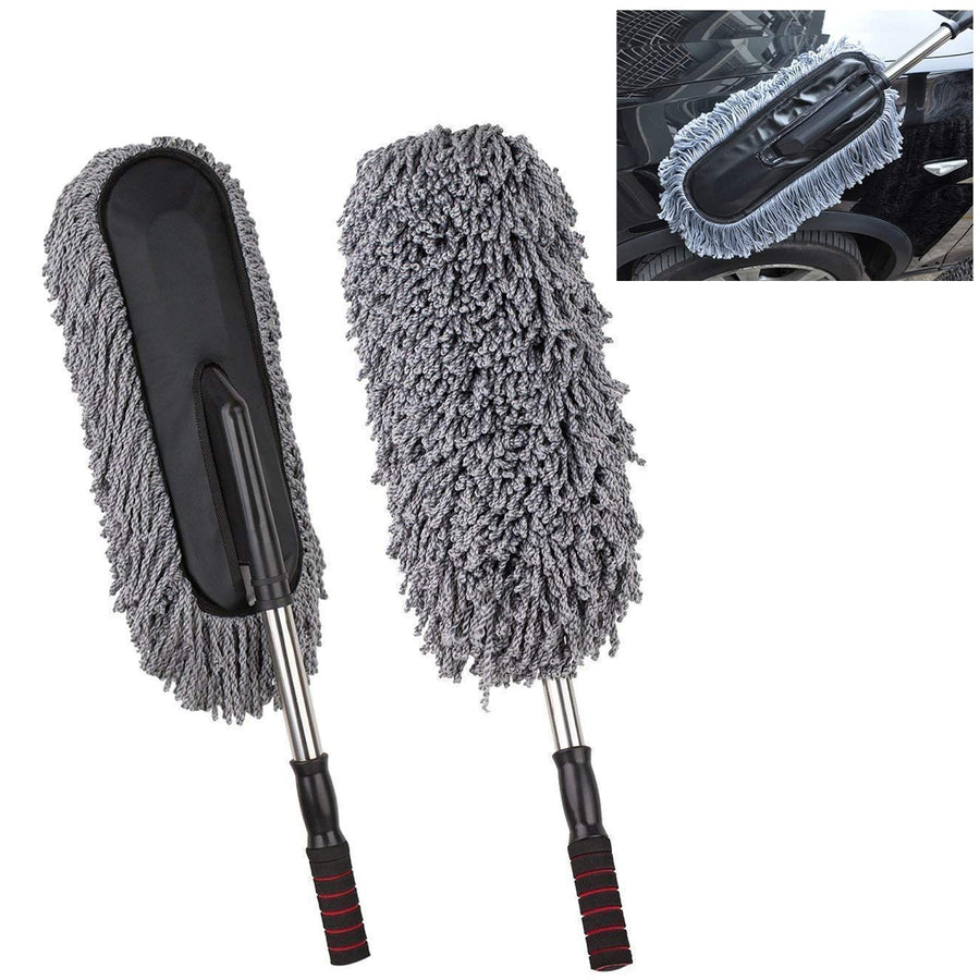 Car Duster – Retractable Handle Microfiber | Velvet Wheels