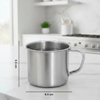 Utility stainless steel mug ideal for tea and coffee consumption