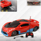 High-Speed RC Sports Car showing realistic spray exhaust effect