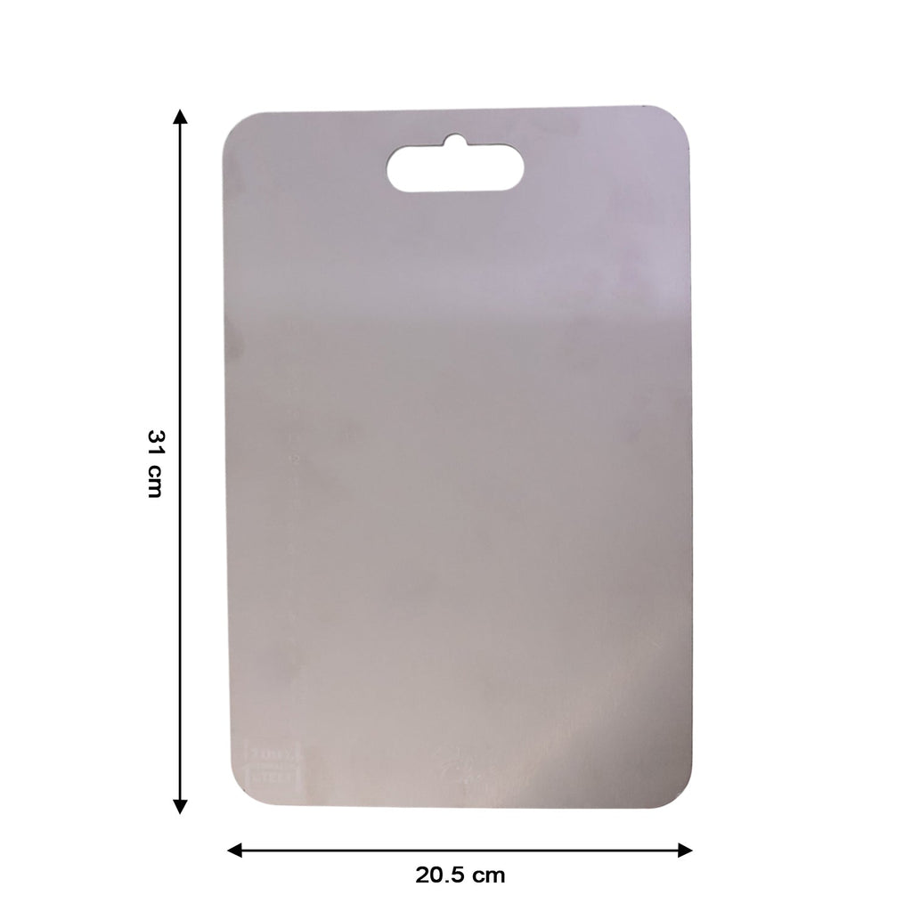 Professional metal cutting board for precise food preparation