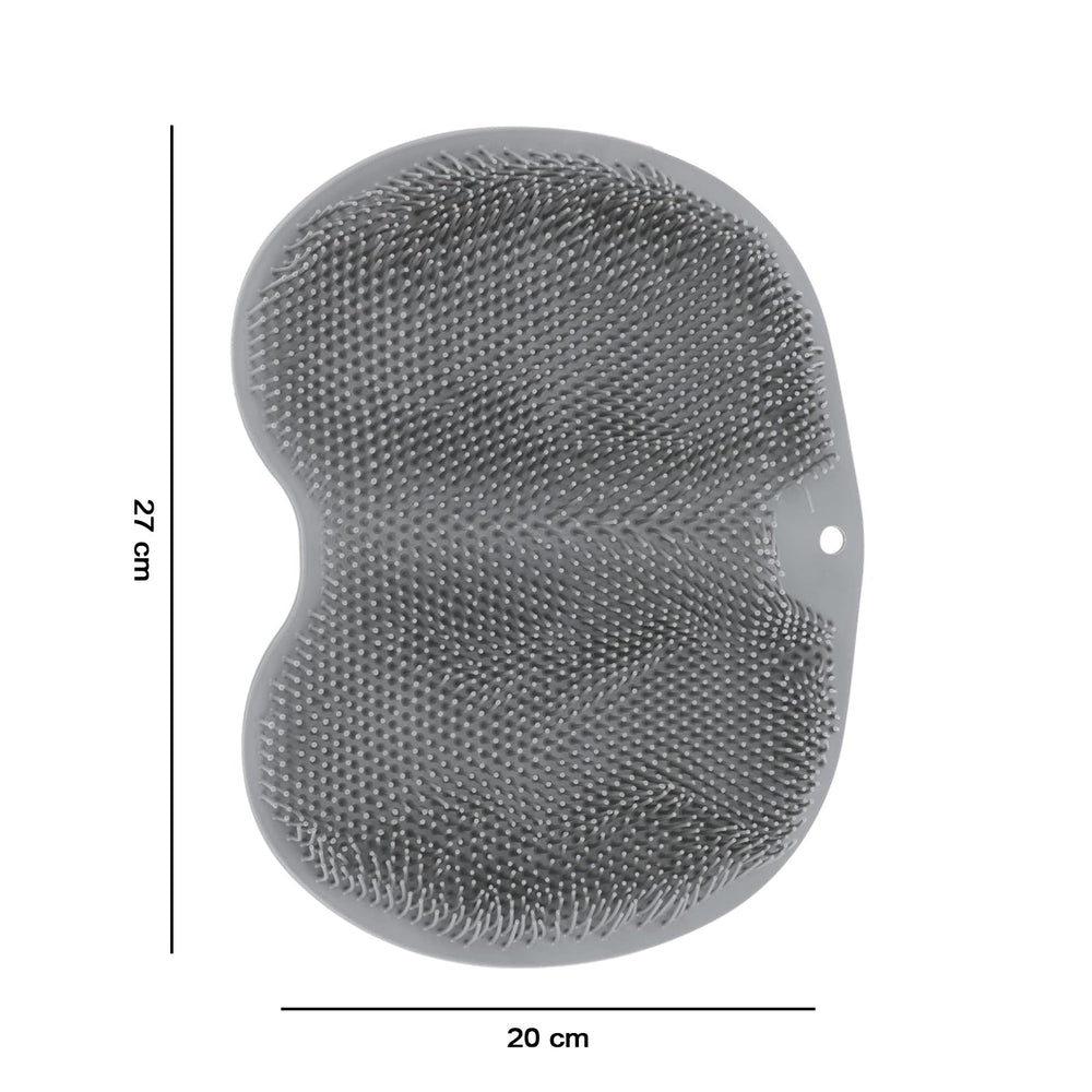 Silicone bathroom foot scrubbing mat detail