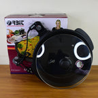 Compact electric skillet for home cooking and easy storage