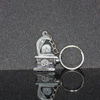 Antique finish Shivling and Trishul keychains for keys