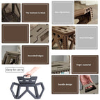 Anti-slip surface detail of Supermom 18 inch folding stool for stability