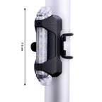 Waterproof USB rechargeable bicycle light enduring splashes highlights durability.
