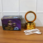 Ambient LED decorative lamp featuring 360 degree rotating Radhe Krishna crystal ball