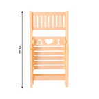 Folded mini chair peach color mobile stand holder compact
