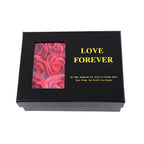 Blossom Heart box with delicate soap roses and love message necklace