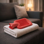 Reusable rubber hot water bag suitable for hand and foot warming