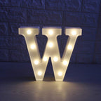 Pink silhouette W shaped LED night light used as mood lighting