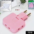 Hand holding the slim Foldable Wall Plug Adapter, showcasing its portable design for travel.