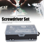 Precision screwdriver kit tools laid out for easy electronics repair