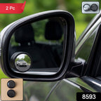 Stick-on round convex blind spot mirror for vehicle side mirror