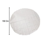 Multipurpose white round table mat, stylish and protective