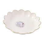 White lotus serving tray showcasing its elegant design