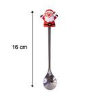 Size guide for cartoon spoon set, stainless steel finish