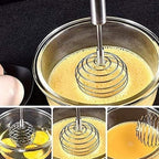 Close-up of spring whisk coil detail for durability