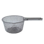 Water dipper on white background for size and design reference