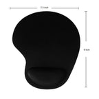Diagram showing dimensions of ergonomic gaming mouse pad