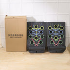 Push up board pack box for easy storage