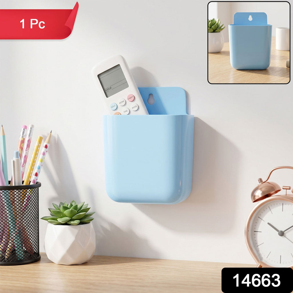 Wall Mounted Storage Pocket – Durable Plastic Organizer for Home