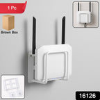 router bracket holder pack with adhesive pads and screws