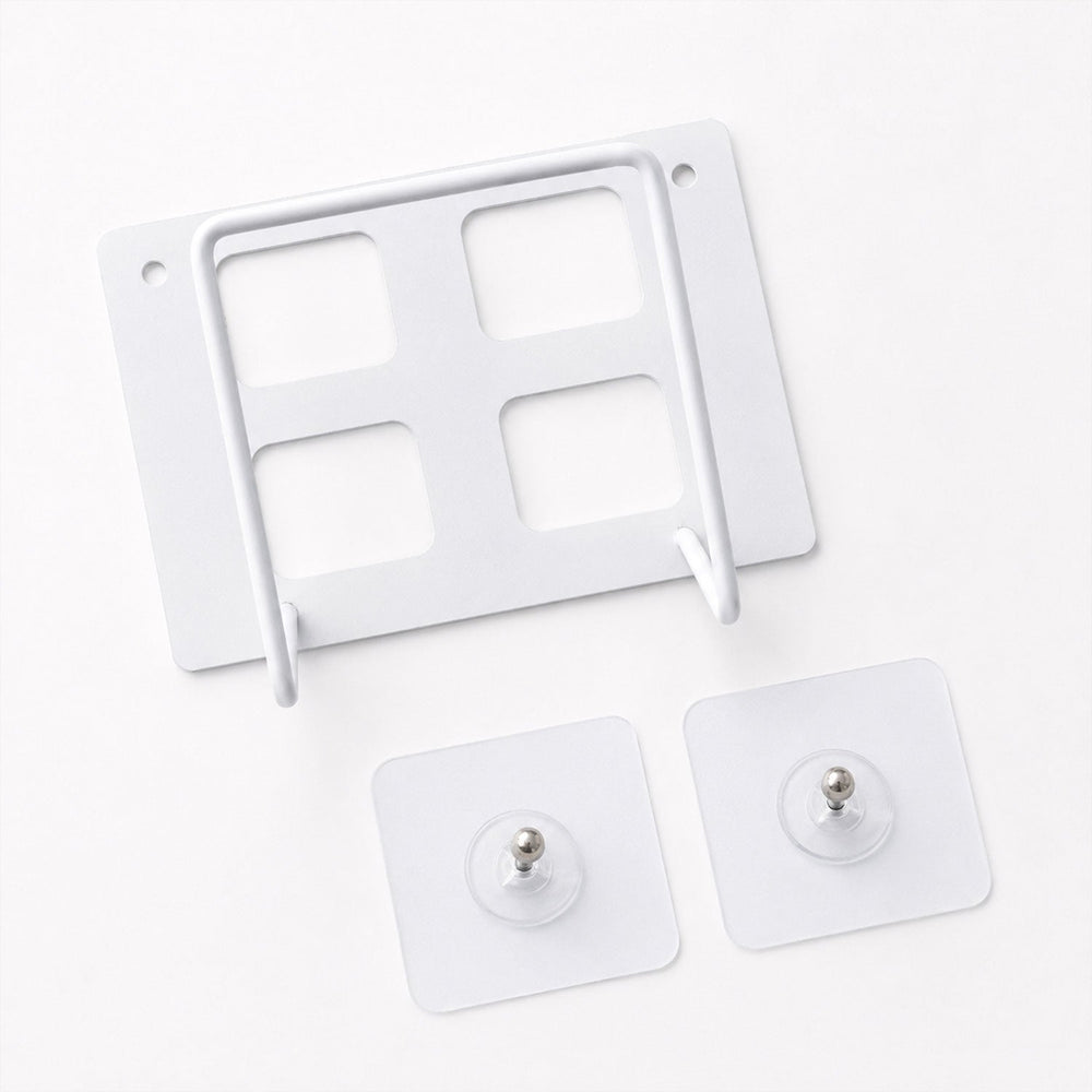 White plastic WiFi router bracket holder with durable build