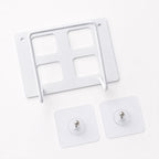 White plastic WiFi router bracket holder with durable build