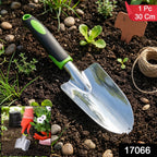 Garden hand trowel with ergonomic handle for easy digging