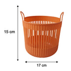 Size guide for round storage basket
