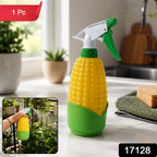 Pack of yellow and green corn-shaped spray bottles for gardening and household use.