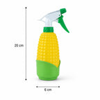 Size guide showing dimensions of the corn shape trigger spray bottle.