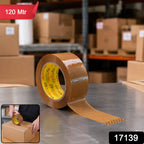 Brown cello tape pack on sturdy roll for packing use