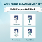 Self-adhesive wall hook holding a kitchen towel in a modern kitchen space.