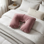 Travel pillow supporting neck and head on the go