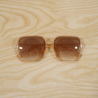 Detail view of trendy sunglasses for men and women