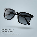 Fashionable black sunglasses for outdoor wear