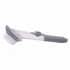 Dish scrub brush on white background showing design