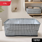 Fabric storage basket pack showcasing collapsible design
