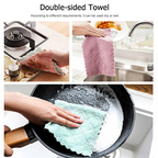 Highly absorbent multi-purpose kitchen cleaning towel unfolded.
