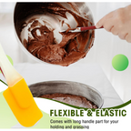 Silicone cooking spatula in a kitchen setting