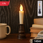 Unique LED candle light with realistic flicker effect in decorative holder