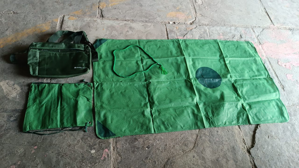 Back view of the Hajj Kit Bag, highlighting its practical design for pilgrims.