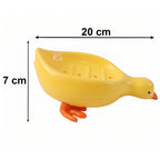 Waterproof duck-shaped soap holder box for kids bathroom