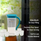 Packaging box of Supermom Marina plastic jug with 6 glass set